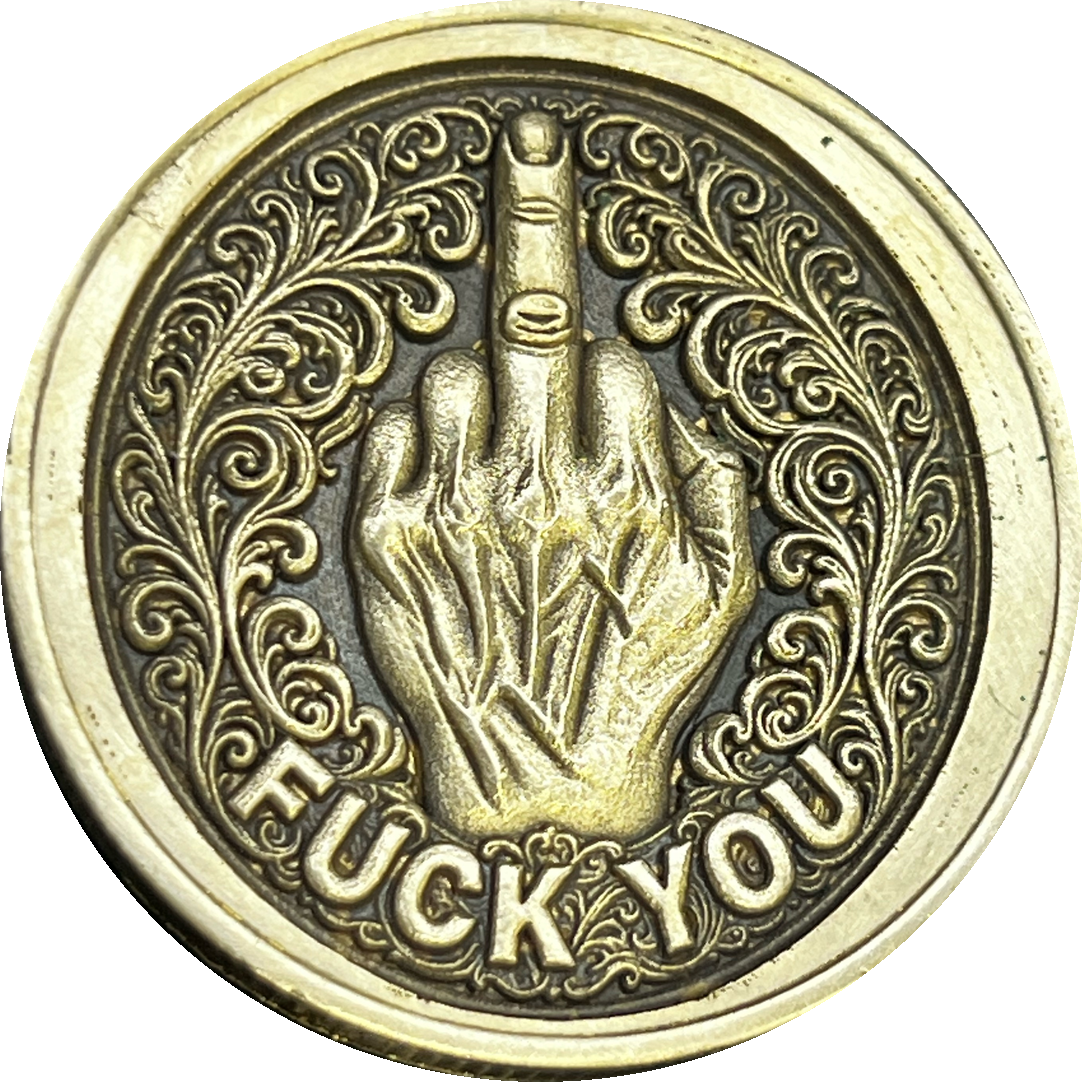 BRASS - FU COIN